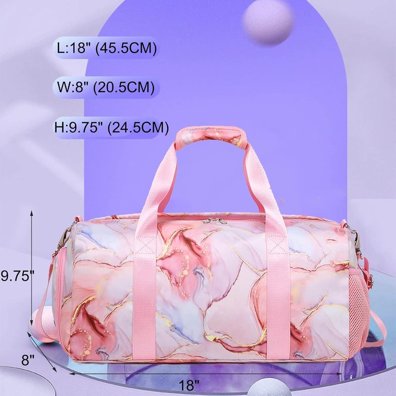 Jumpopack Store Dance Bag for Girls Teens Gym Gymnastic Bags Travel Bags for Weekender Sleepover Overnight Bag with Shoe Compartment and Wet Pocket - Image 5